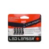 4 clips de fixation sur casque pour lampes frontales Led Lenser