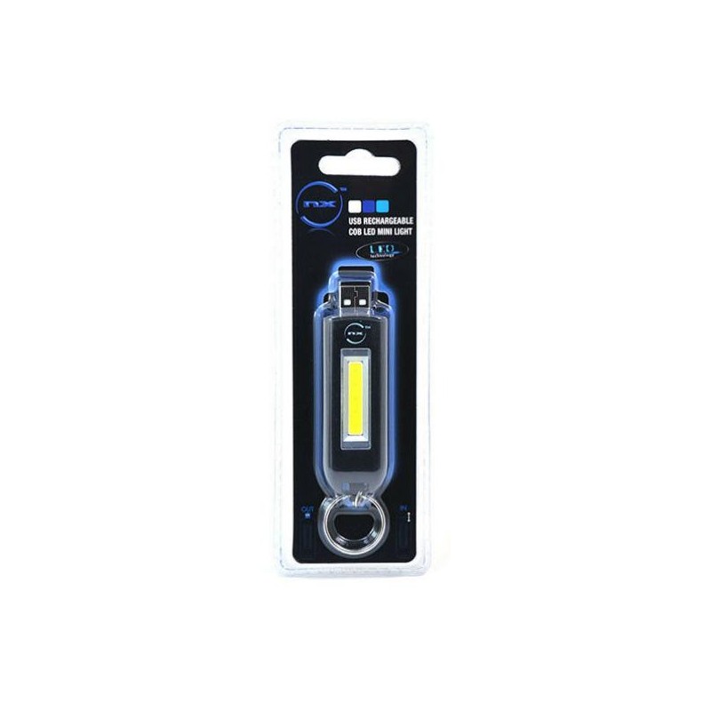 Lampe Torche Porte-clés Rechargeable USB - 200 Lumens, Portée 100m - Étanche, Mode Clignotant - Pour Randonnée, Camping - 5