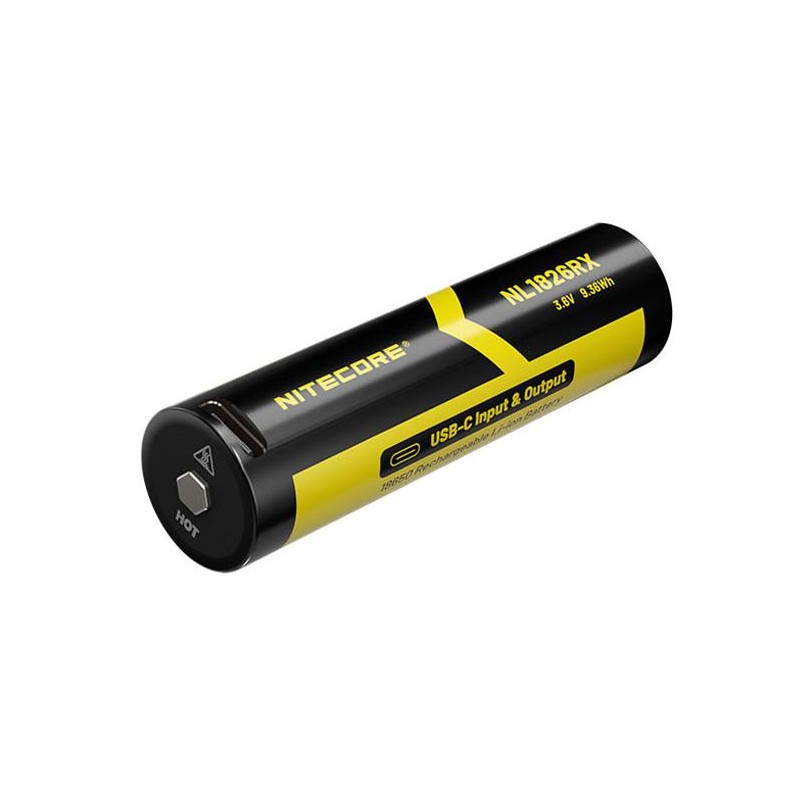 Accu Nitecore Li-ion NL1826RX 18650 2600mAh 3,6V