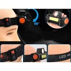 Lampe frontale Cob 4 en 1