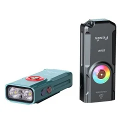 Lampe de poche porte-clés 3 en 1 Fenix E06RT turquoise