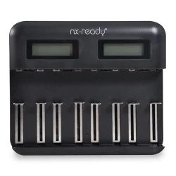 Chargeur piles ultra rapide NX READY pour 8AA / 8AAA / 4C / 4D NiMH/NiCd