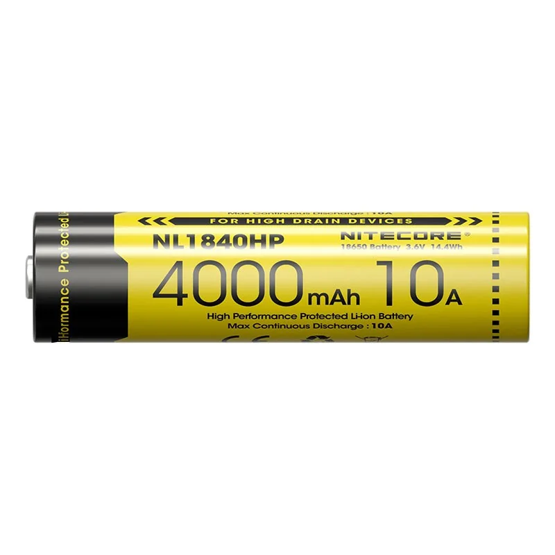 Accu Li-ion 18650 Hautes Performances 10A - Capacité 4000 mAh