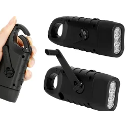 Mini lampe torche dynamo 3 LED