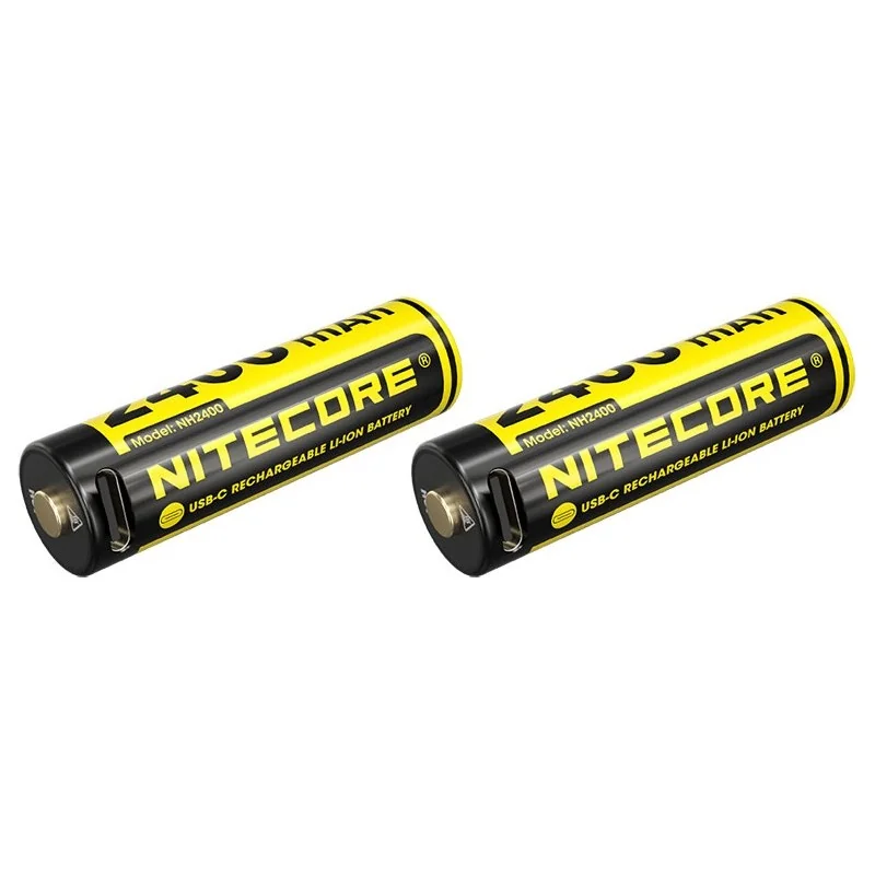 Pack 2 batteries Nitecore AA NH2400