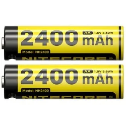 Pack 2 batteries Nitecore AA NH2400