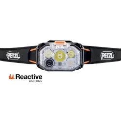 Lampe frontale Petzl Swift RL 1200 lumens noir/orange