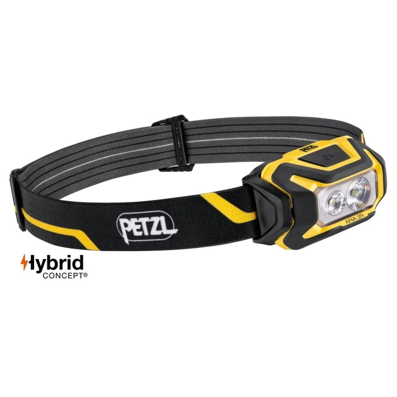 Lampe frontale Petzl Aria 2R noir/jaune