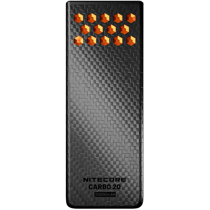Batterie externe en carbone CARBO20 Orange - Nitecore